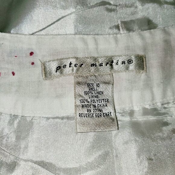 Peter Martin Lined Floral Embroidered Skirt - Picture 5 of 7